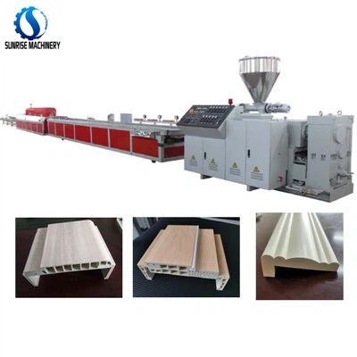 Linha de extrusão de perfil da estrutura da porta de PVC